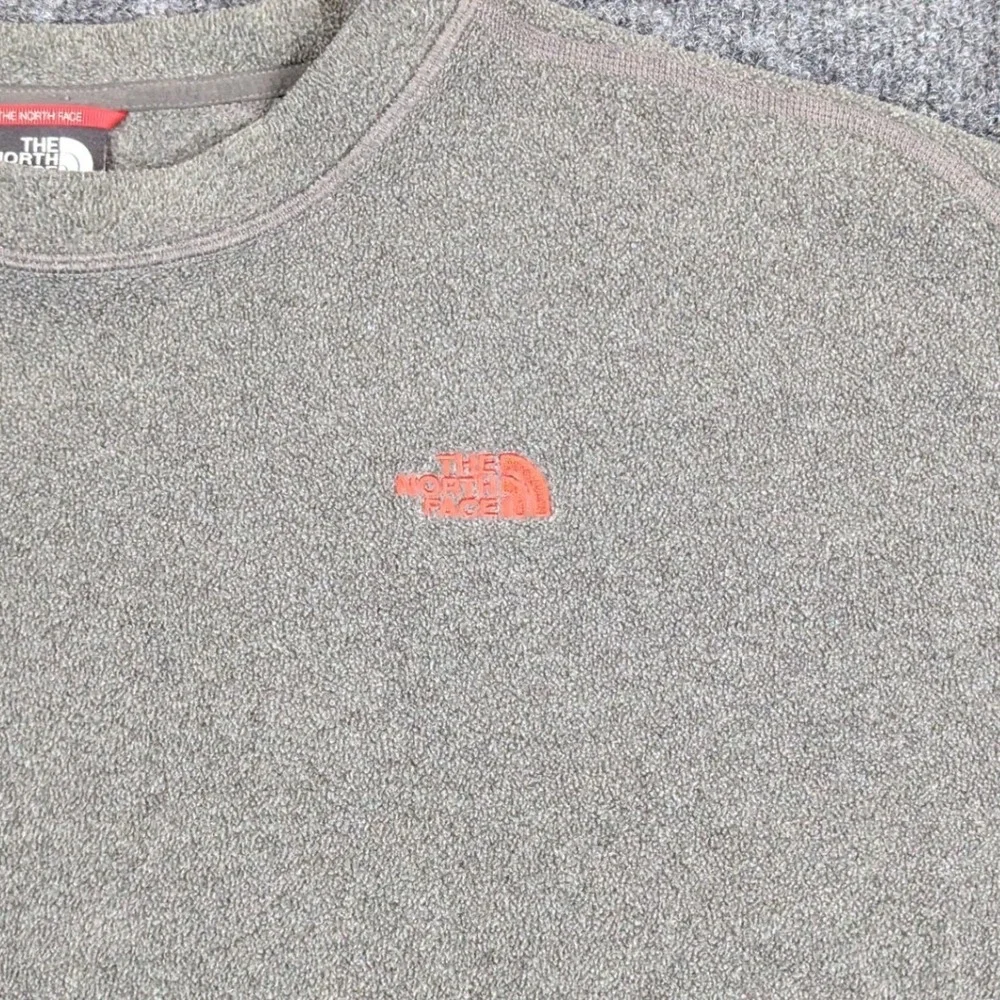 The North Face Mens XXL Polartec Classic Fleece Pullover Olive Green Crewneck